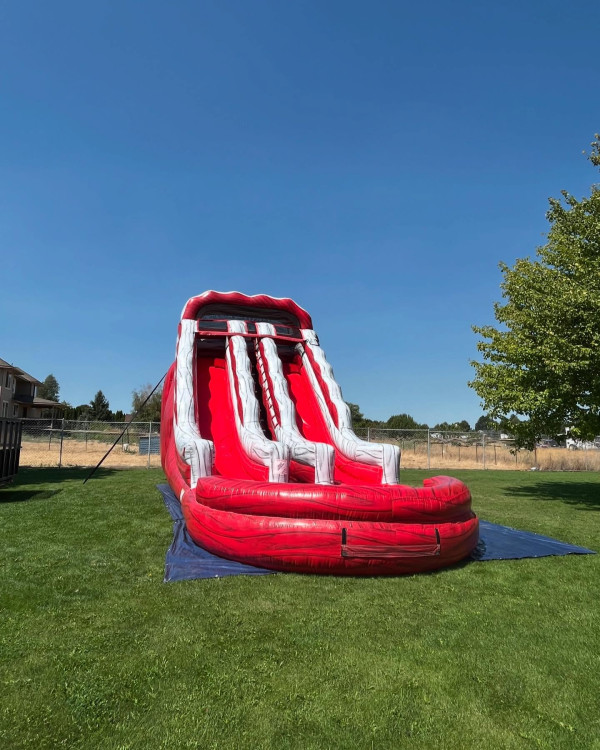 18ft Red Double Lane