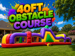 40' Retro Obstacle Course
